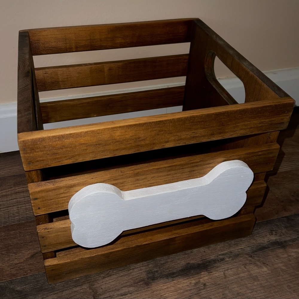 Handmade Pet Toy Box, Dog Toy Storage